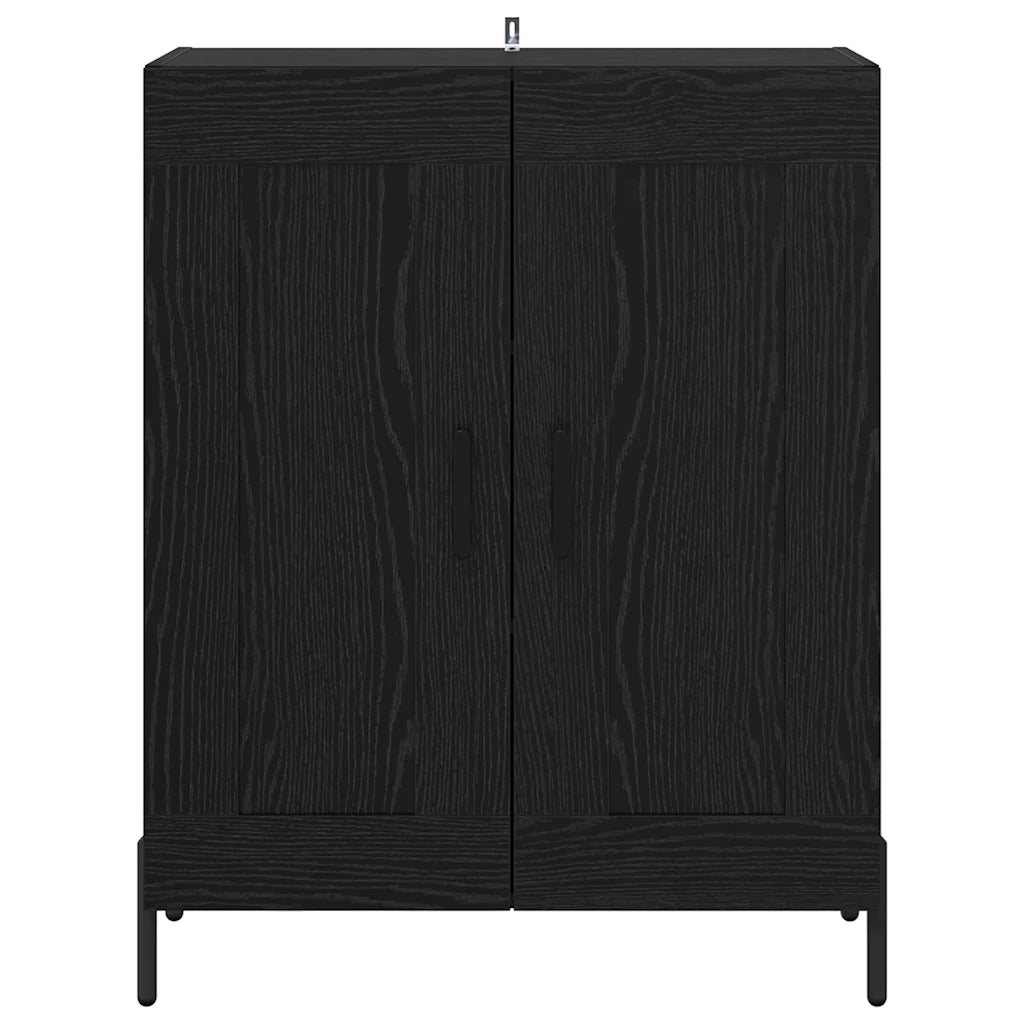 Credenza-Buffet-Armadio da cucina Rovere Nero 69,5 x 34 x 90 cm 453219