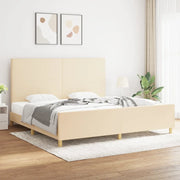 Giroletto senza Materasso Crema 200x200 cm in Tessuto 3124924