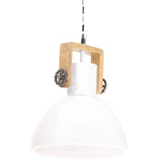 Lampada a Sospensione Industriale 25 W Bianca Rotonda 30 cm E27 CFW2420367