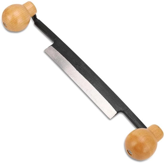 Tegno per legno da 12 pollici - Manubrio doppio - Superficie antiscivolo in legno - Raschietto da segno - Kit di utensili da mano - Facile da afferrare - Lame per segare il legno