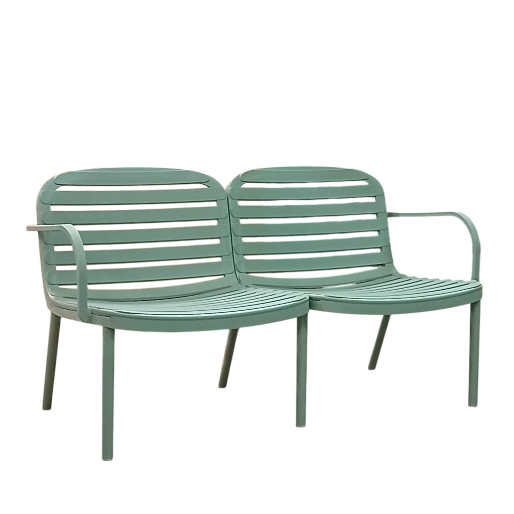 SET SALOTTO EROS VERDE CON DIVANO, POLTRONE E TAV.