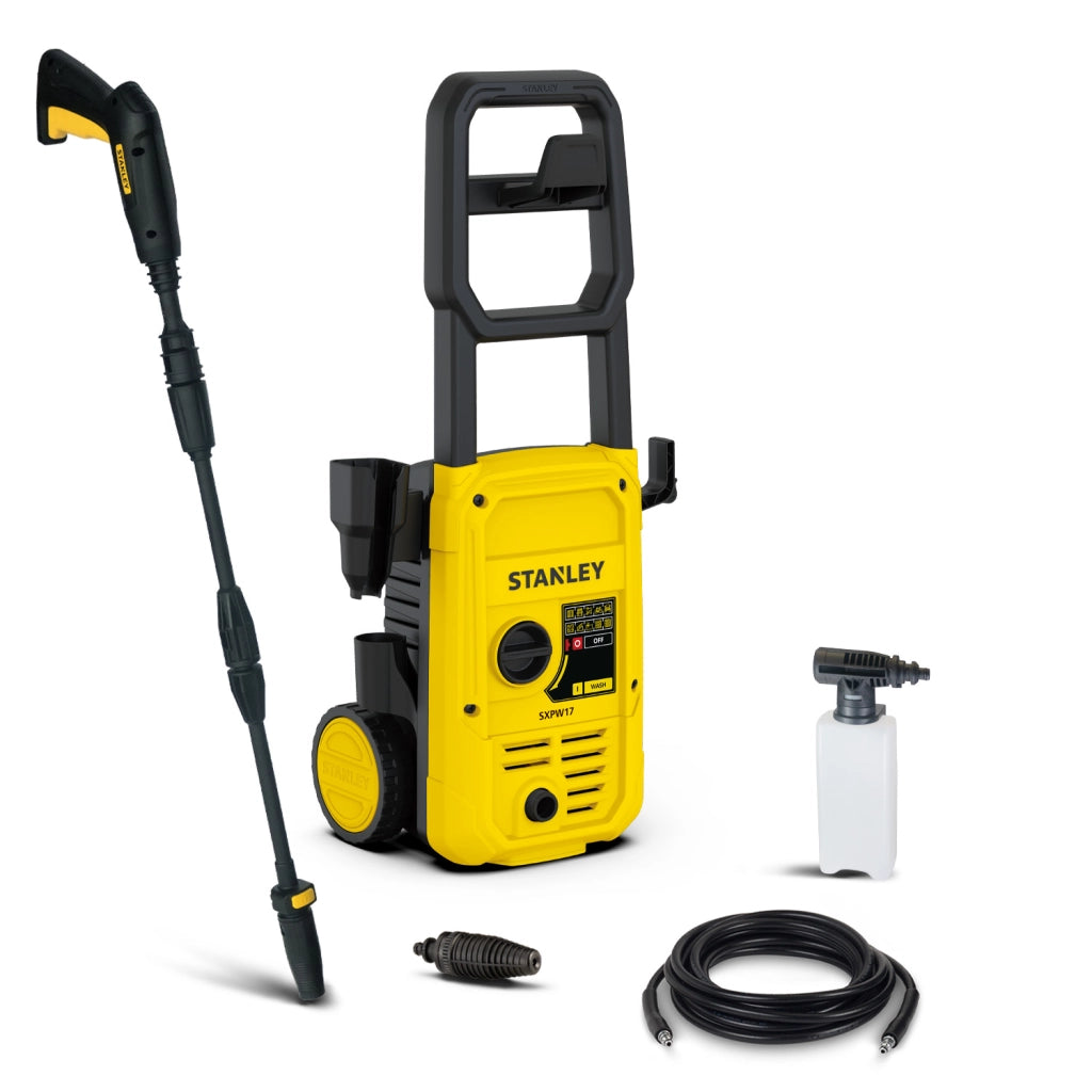 Stanley Idropulitrice SXPW17 ad Alta Pressione, per Auto ed Esterni Casa (1700 W, 130 bar, 450 l/h) Modello 2026