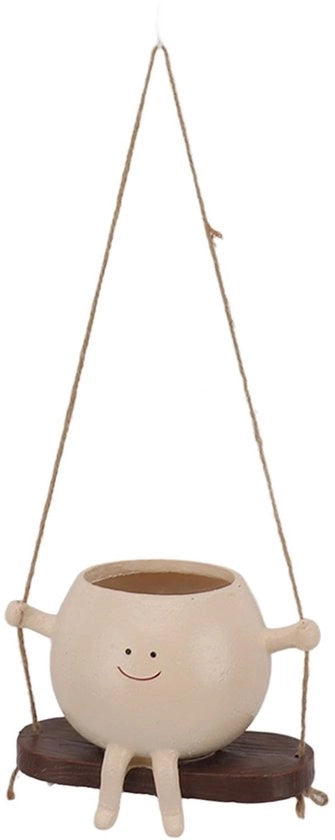 Vaso per piante unico disegno - Sospeso - Viso creativo - Decorazione per giardino - Leggero 340 g