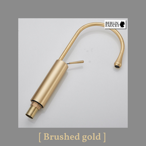 Lydia | Rubinetto da bagno Hotel Gastro oro | in acciaio inox per lavelli alti|rubinetto miscelatore 2 attacchi| Raccordo alta pressione alto bagno