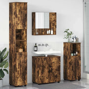 Set di mobili per il bagno Montaggio a parete 4 pcs Rovere fumé