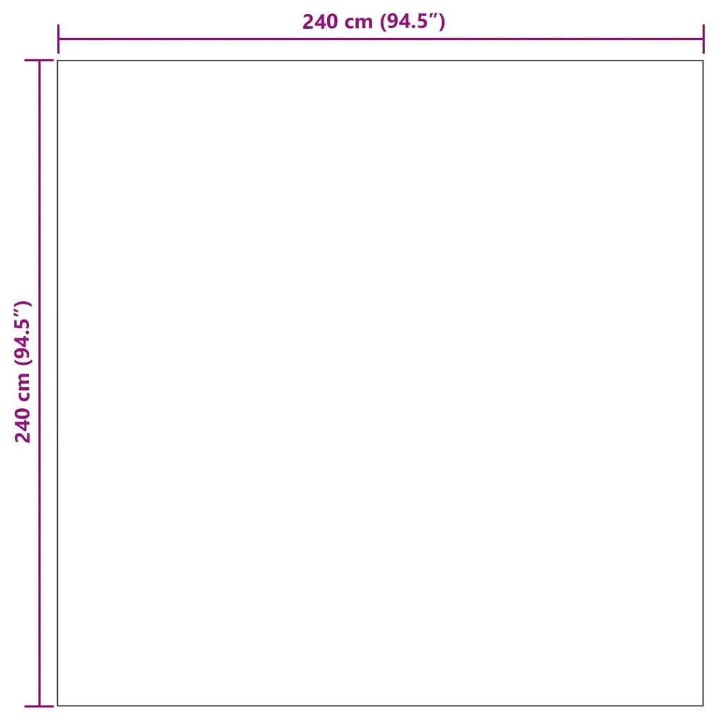 Tappeti per area Quadrato PALMERAS Verde 240 x 240 cm 42022605