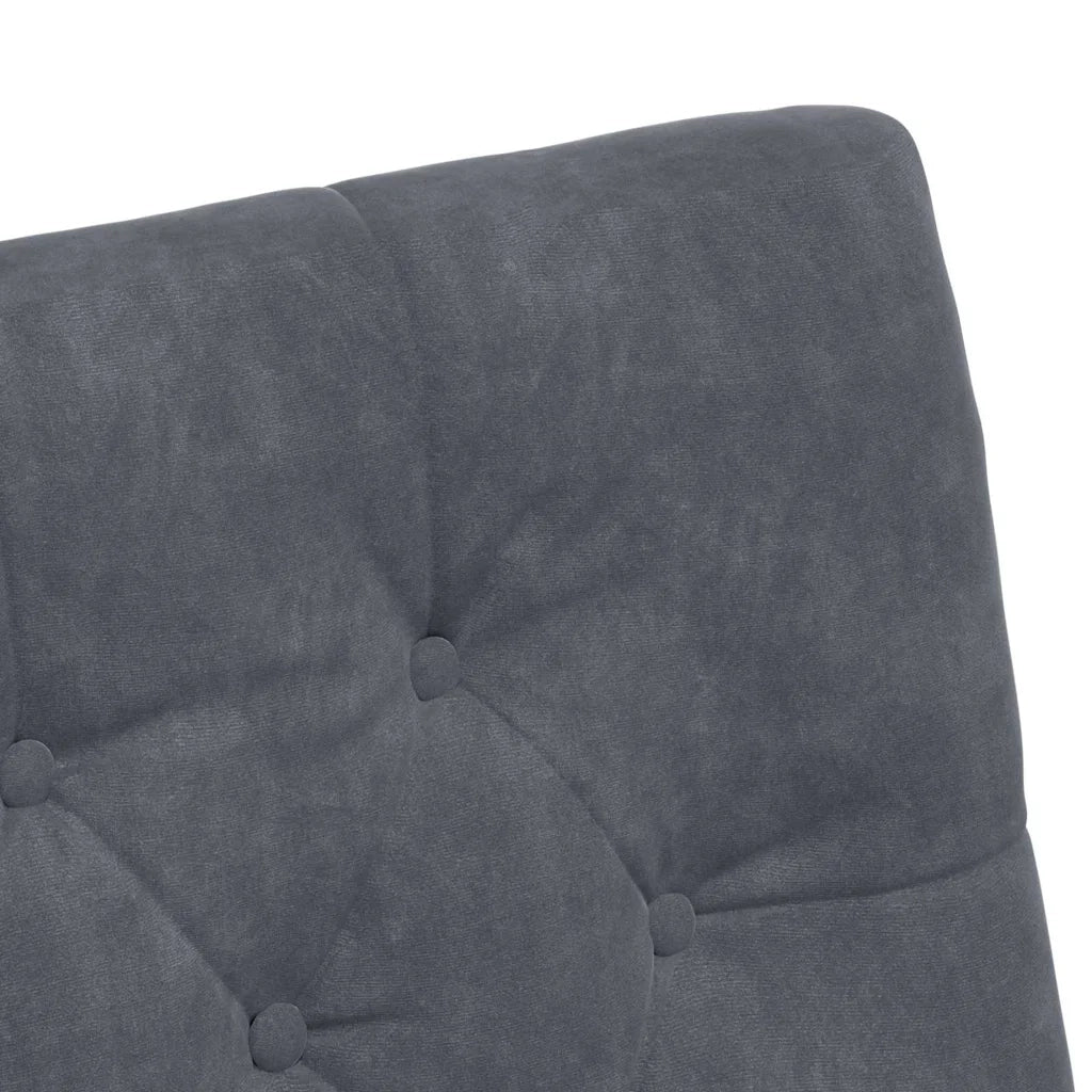 Sedie da Pranzo con Ruote 2 pcs Grigio scuro 58 x 67 x 97 cm