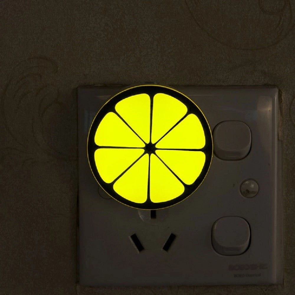 Trade Shop - Luce Led Notturna A Forma Di Mezza Arancia Luce Bianca Lampada Cameretta Bambini -