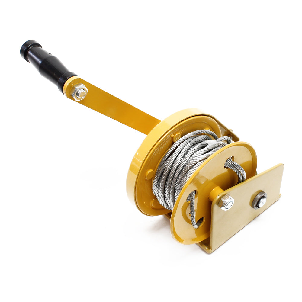 Verricello manuale 540 kg 10 m rapporto di trasmissione 4.2:1 argano a fune