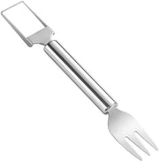 Vangolo Premium RVS per melone e frutta - Gadget da cucina e da campeggio 2 in 1 Slicer - Articolo da picnic portatile