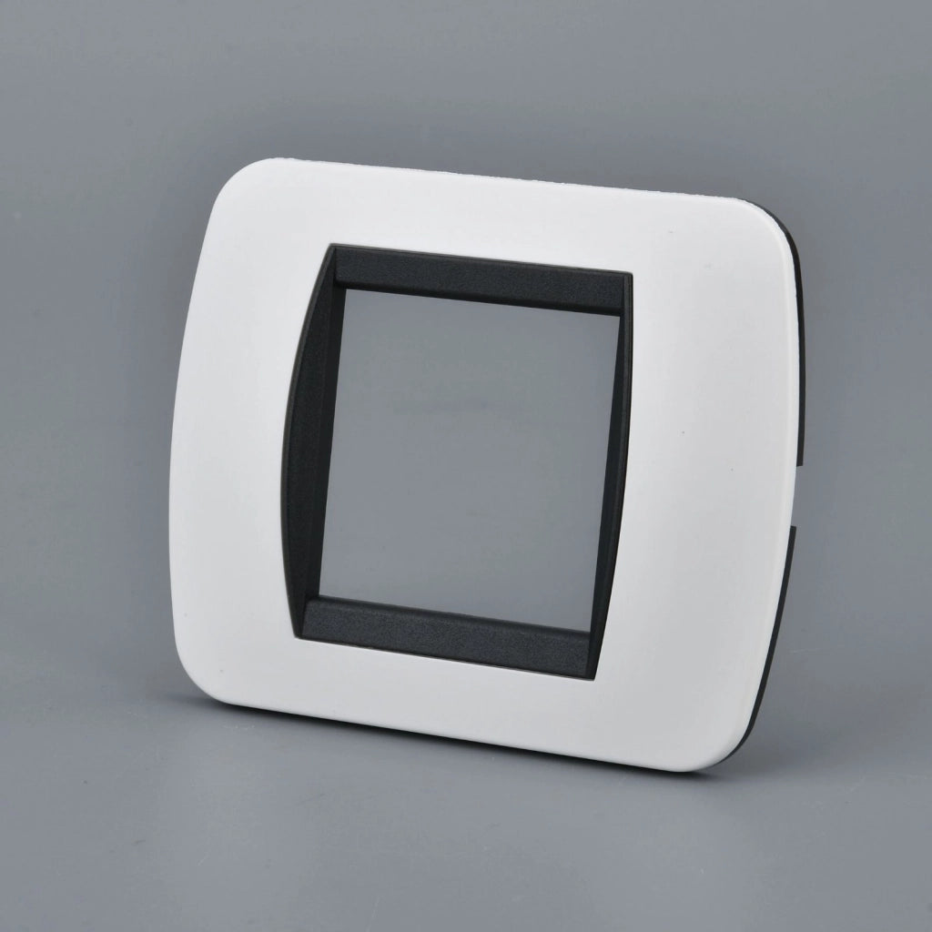 Placca Plastica Ovale MBL 2M Bianco Compatibile Bticino Living