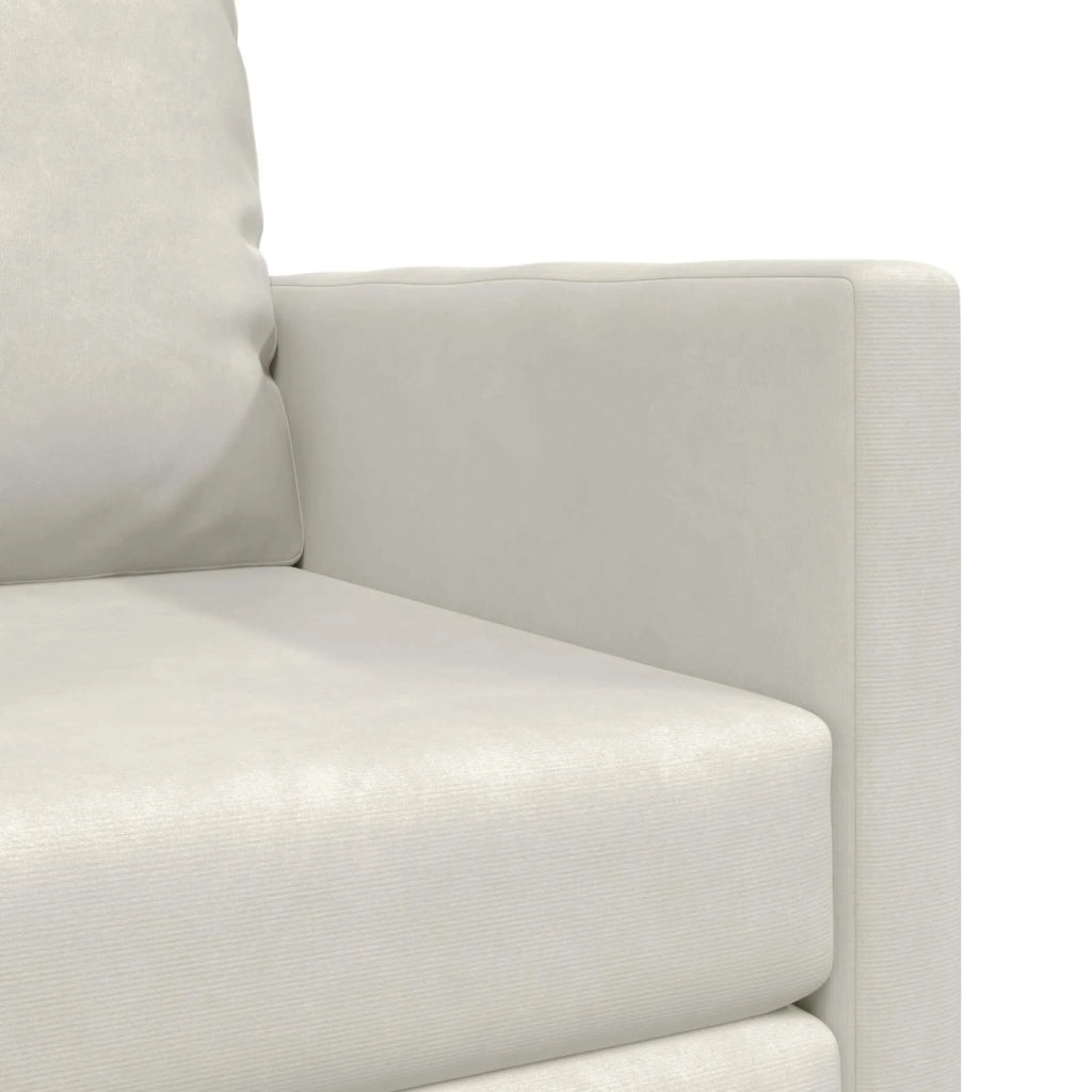 Divano letto | Sof¨¤ letto | Letto singolo Crema 74 x 77 x 81 cm Velluto
