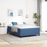 Letto Box Spring con Materasso Blu 140x200 cm Tessuto Corsaro