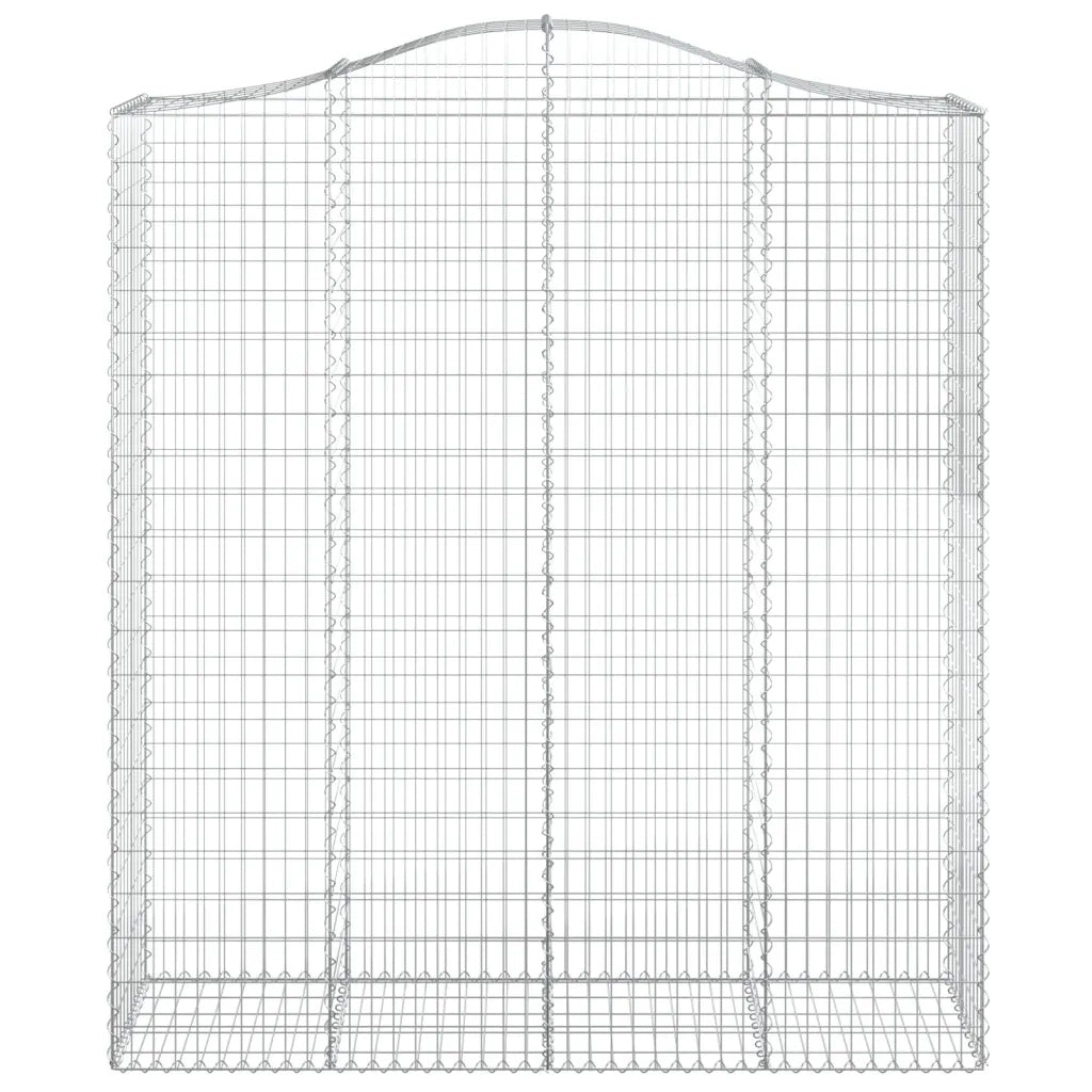 Cesti Gabbioni ad Arco 4 pz 200x50x220/240 cm Ferro Zincato 3145768
