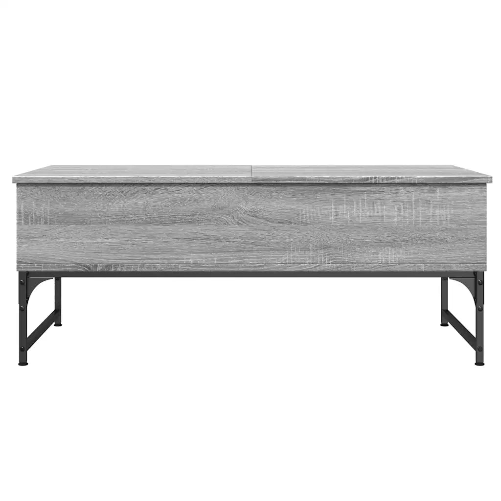 Tavolino salotto | Tavolino da caff¨¨ | Tavolino da Soggiorno Grigio Sonoma 100x50x40cm Multistrato Metallo
