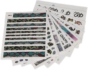 Stickers per unghie a forma di serpente - Sostituzione autocolante - Sicuri e non tossici - 9 fogli - Arte unghie unica - Facili da utilizzare