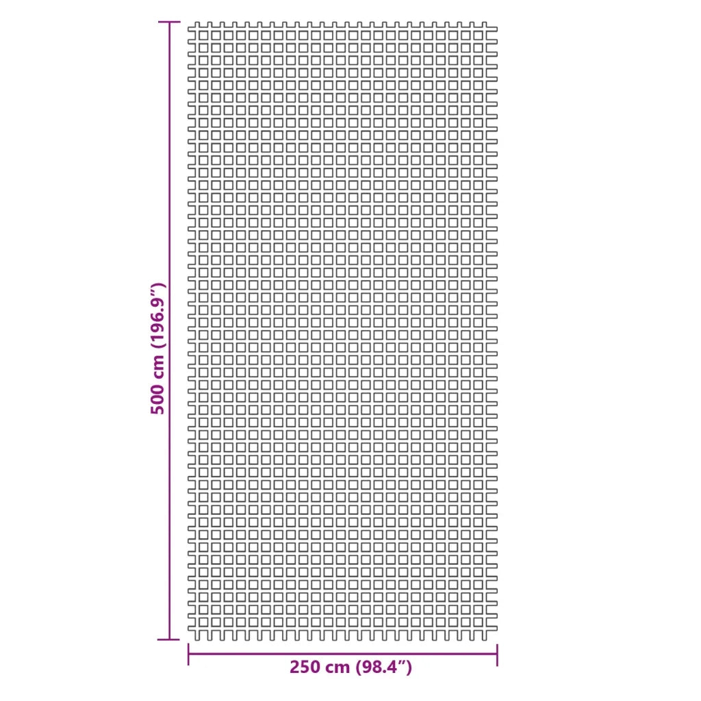 Tappeto da Tenda Antracite 5x2,5 m