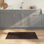 Tappeto Rettangolare Marrone Scuro 60x100 cm in Bambù 376713