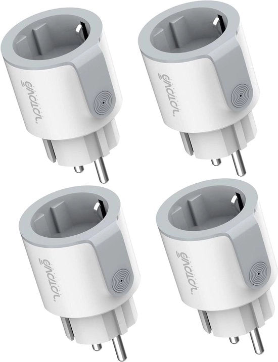 Contatore di corrente Wi-Fi con rilevamento della presenza - orario di utilizzo - protezione contro sovraccarico - 4 pezzi 16 A - compatibile con Alexa Echo e Echo Dot Google Home SmartThings