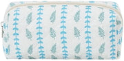 Etui in stoffa corduroy, etui per scuola e ufficio, borsa cosmetici (blu, verde)