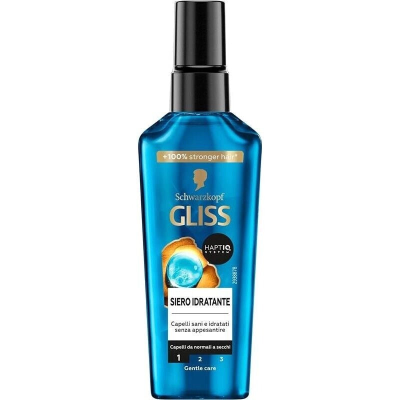 SCHWARZKOPF GLISS SIERO PER CAPELLI IDRATANTE 75 ML ARRICCHITO CON HAPTIQ SYSTEM PER CAPELLI DA NORMALI A SECCHI