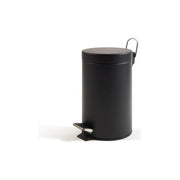 Perfetto 0446C bidone per la spazzatura 5 L Rotondo Acciaio Nero