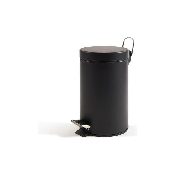 Perfetto 0446C bidone per la spazzatura 5 L Rotondo Acciaio Nero