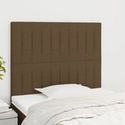 Testiera Marrone Scuro 80x5x118/128 cm Tessuto 3116547