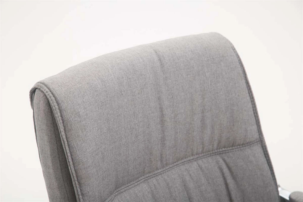 Sedia Anubis XXL in tessuto grigio