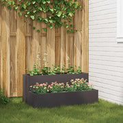Vaso da giardino Nero 100 x 60 x 45 cm 865869