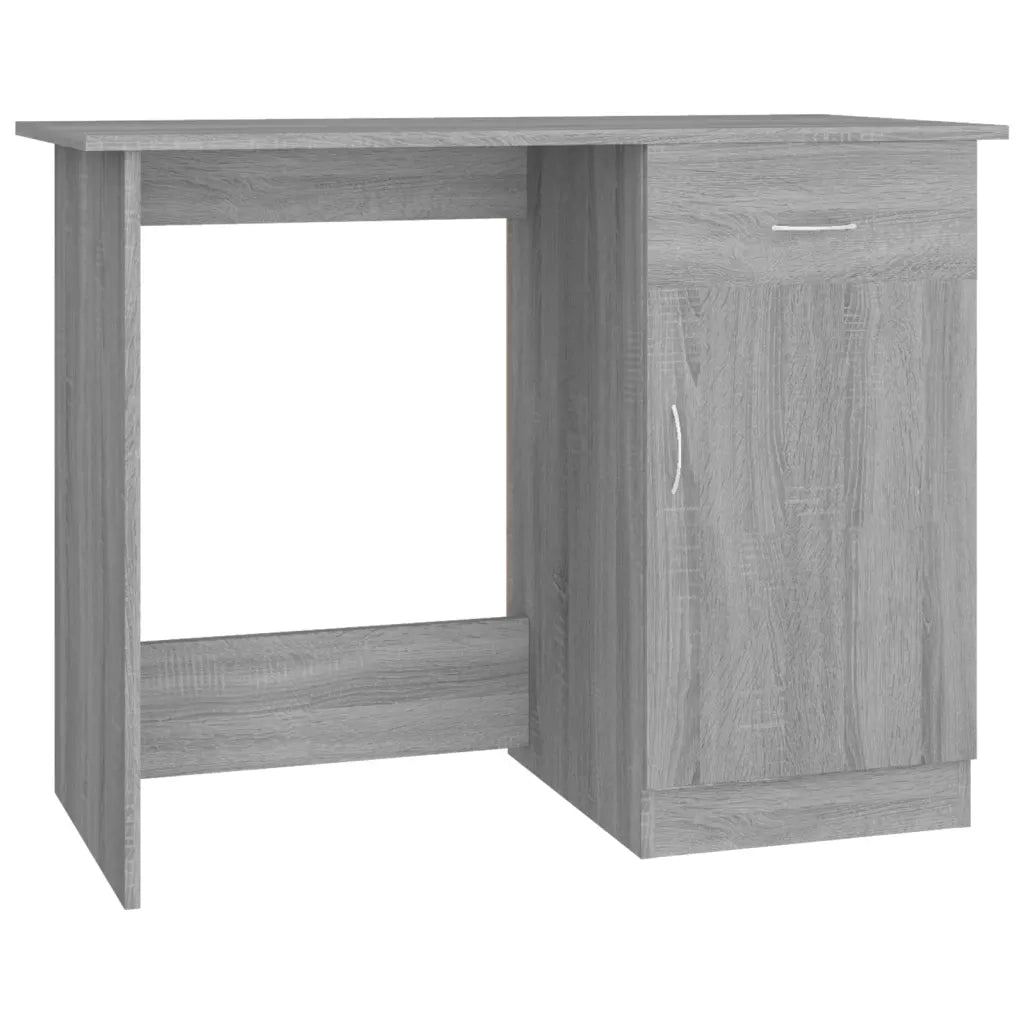 Scrivania Grigio Sonoma 100x50x76 cm in Legno Multistrato 815421