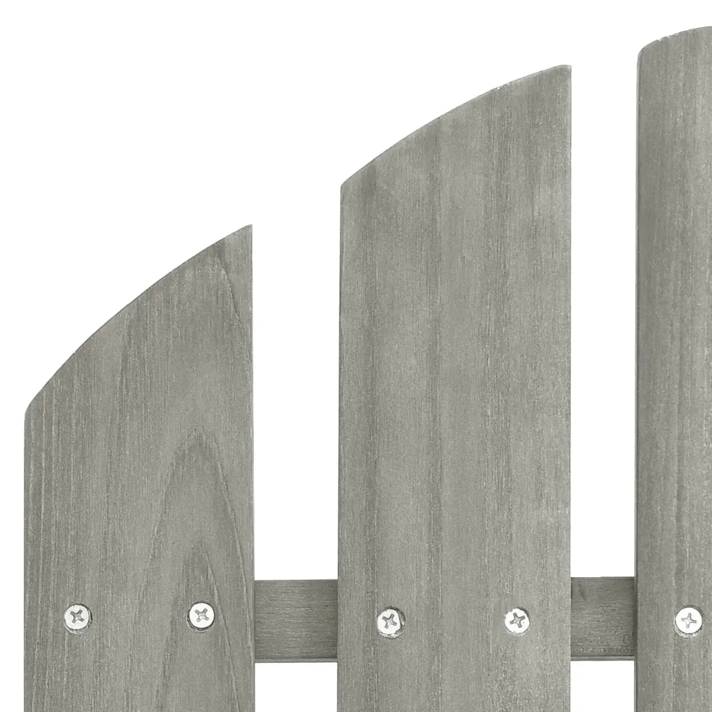 Sedia Giardino Adirondack Ottomana Tavolo Abete Massello Grigio cod mxl 35742