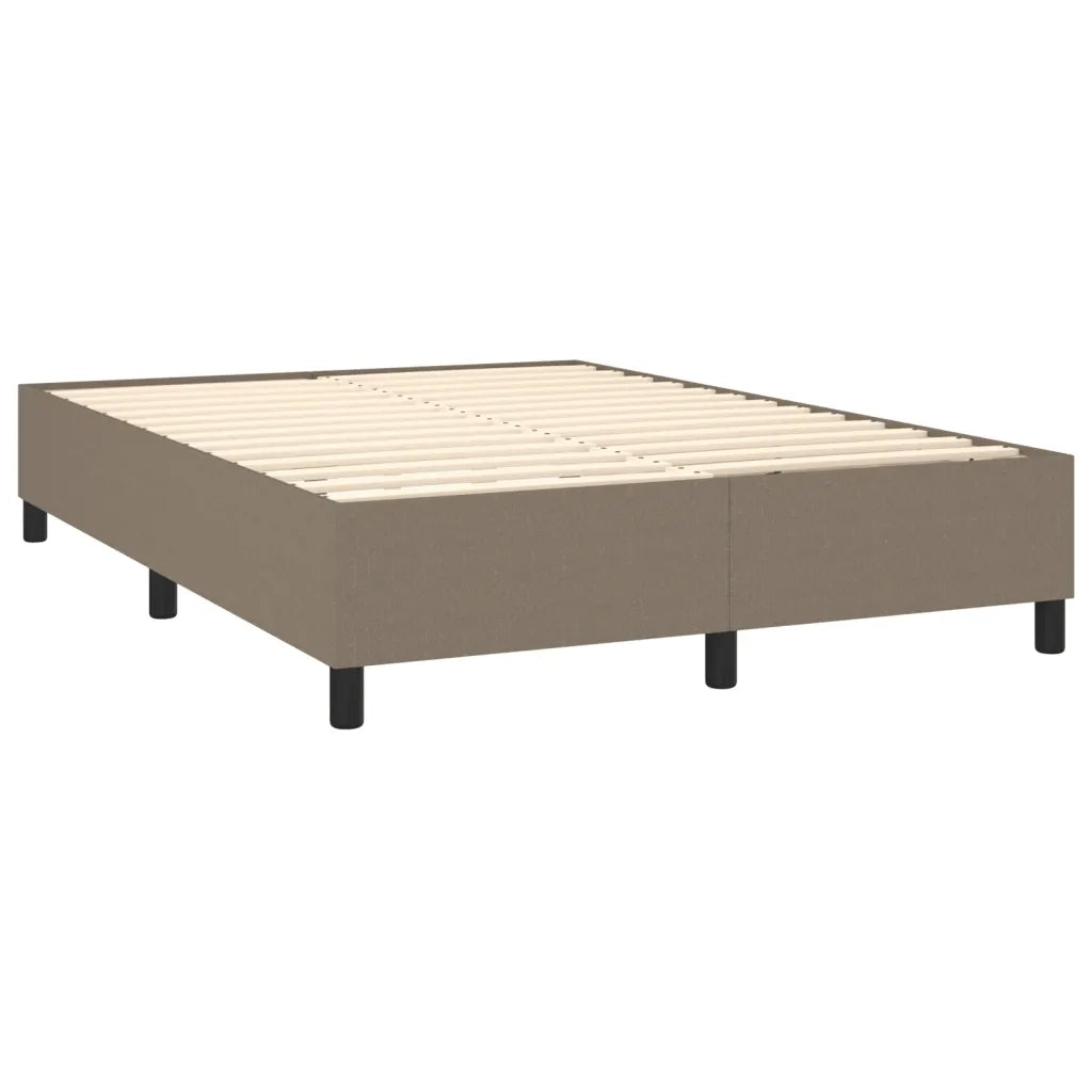 Giroletto a Molle con Materasso Tortora 140x200 cm in Tessuto 3131277
