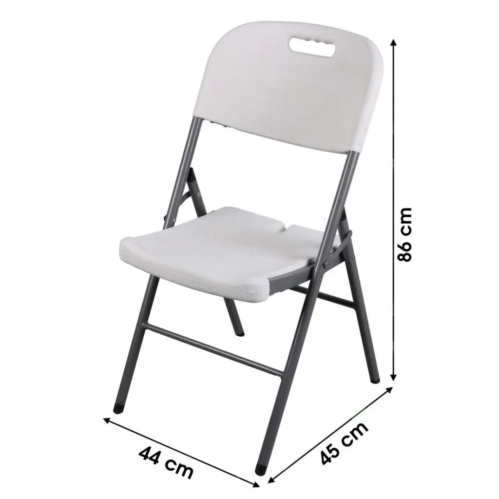Set di 6 sedie da campeggio pieghevoli in PVC - Dimensioni 86x45x44 cm
