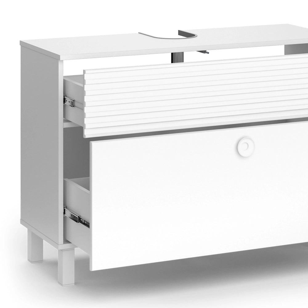 Vicco Mobile sottolavabo per bagno Bianco 100.2 x 72.4 cm con 2 cassetti