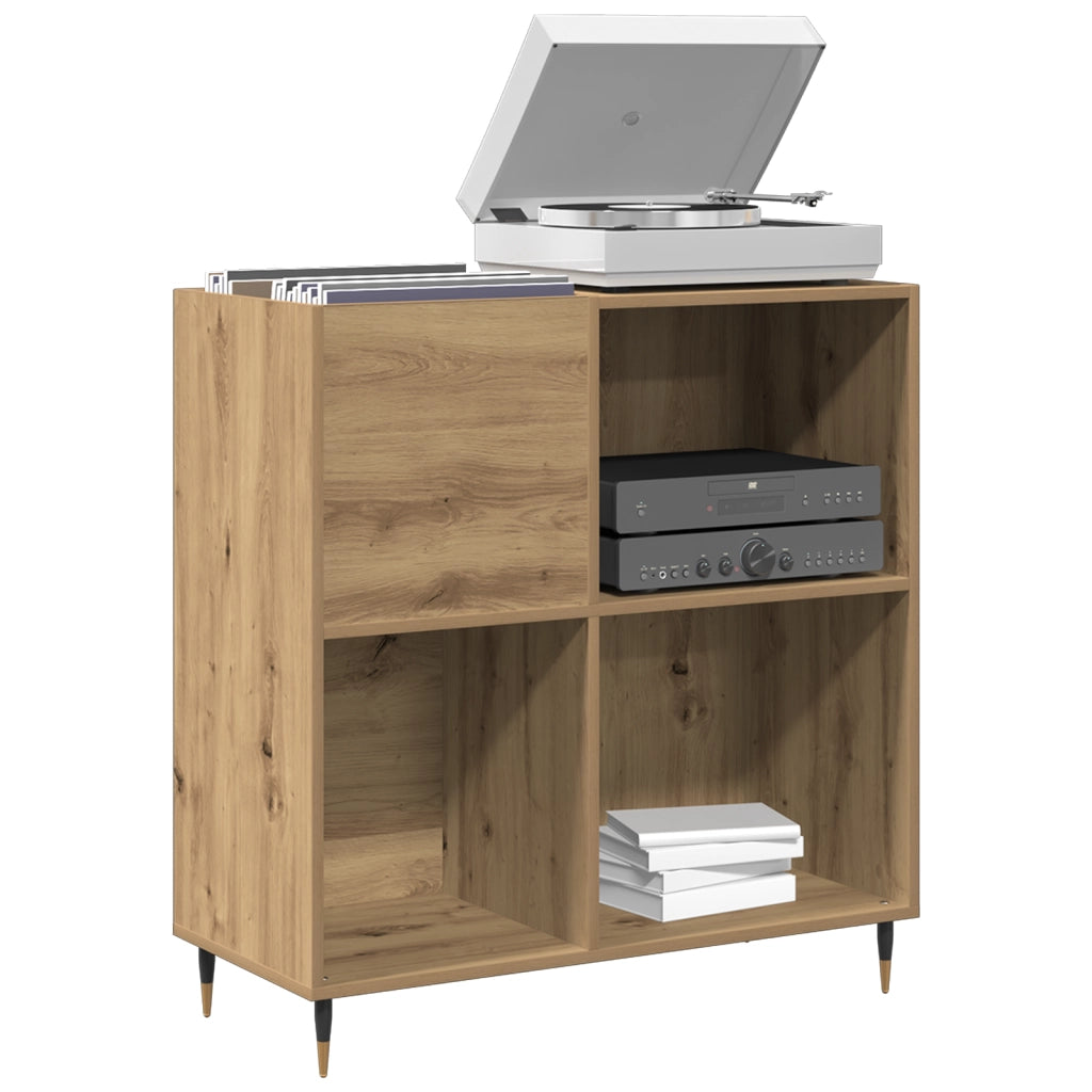 Armadio per dischi in legno usato 84,5x38x89 cm in legno ingegnerizzato