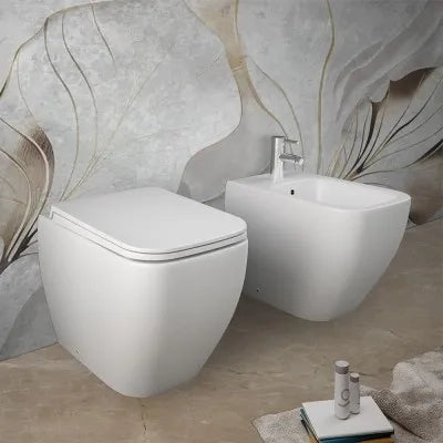 Copriwc originale bianco opaco soft-close Rak serie Metropolitan