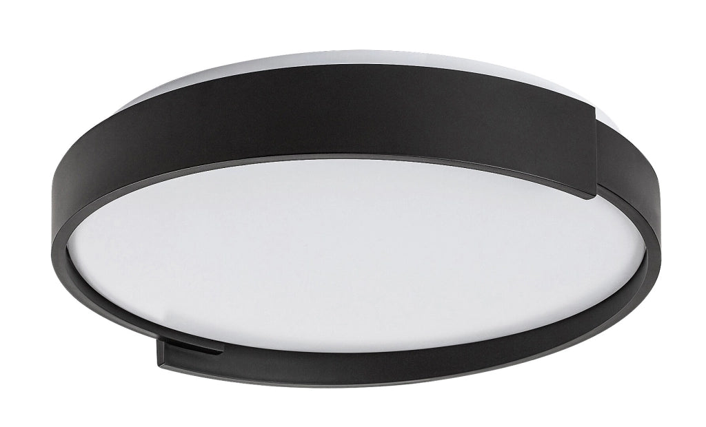 Plafoniera LED tonda Ø40 nera 24W dimmer con telecomando
