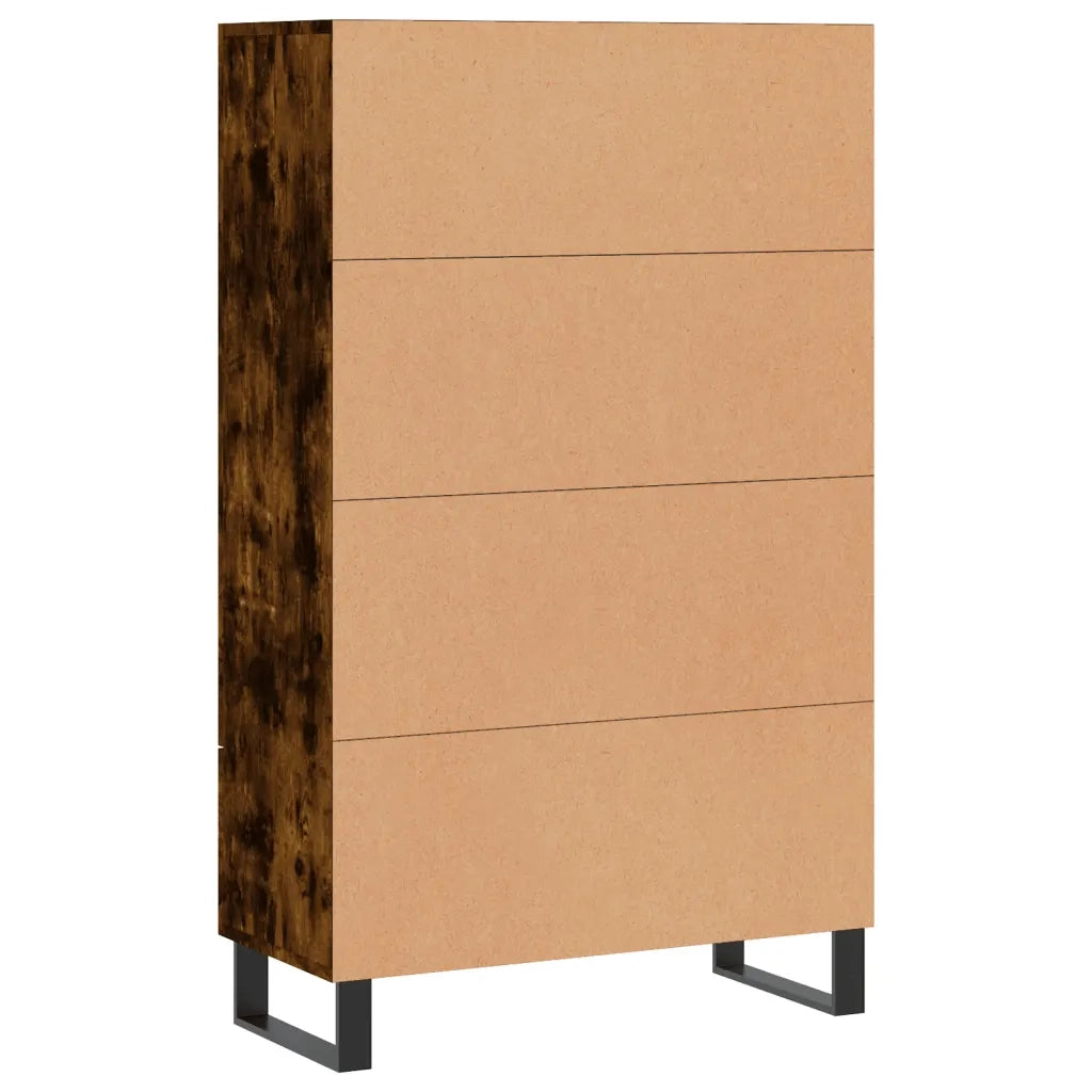 Credenza Rovere Fumo 69,5x31x115 cm in Legno Multistrato 828265