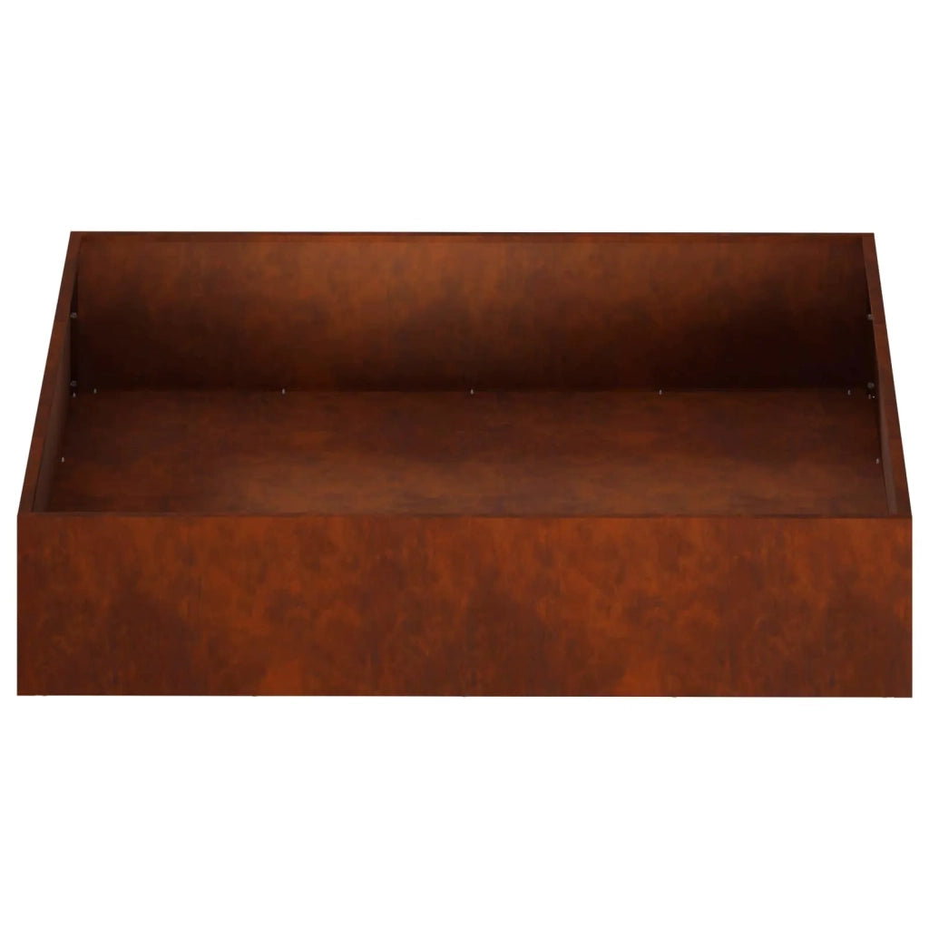 Vaso da giardino Ruggine 100 x 100 x 20 cm Acciaio Corten 8005034