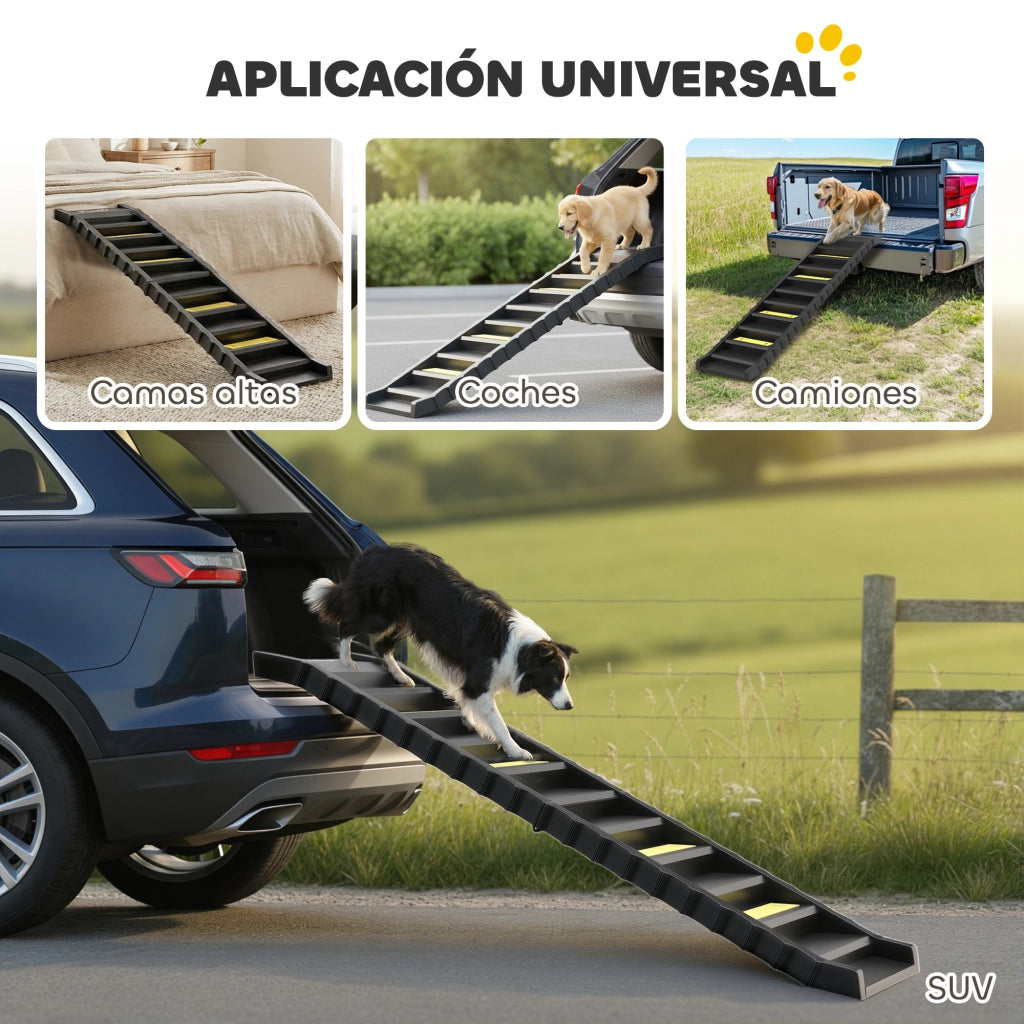 Rampa per Cane Pieghevole ¨C Minimal ¨C 154 cm Nero