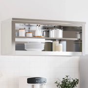 Mobile Cucina da Parete con Ripiano-Armadi sospesi per Cucina in Acciaio Inossidabile 682220