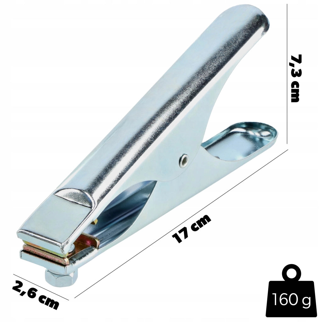 Morsetto per saldatura KADAX, supporto di massa, 150A, morsetto a rana, 1 pz.