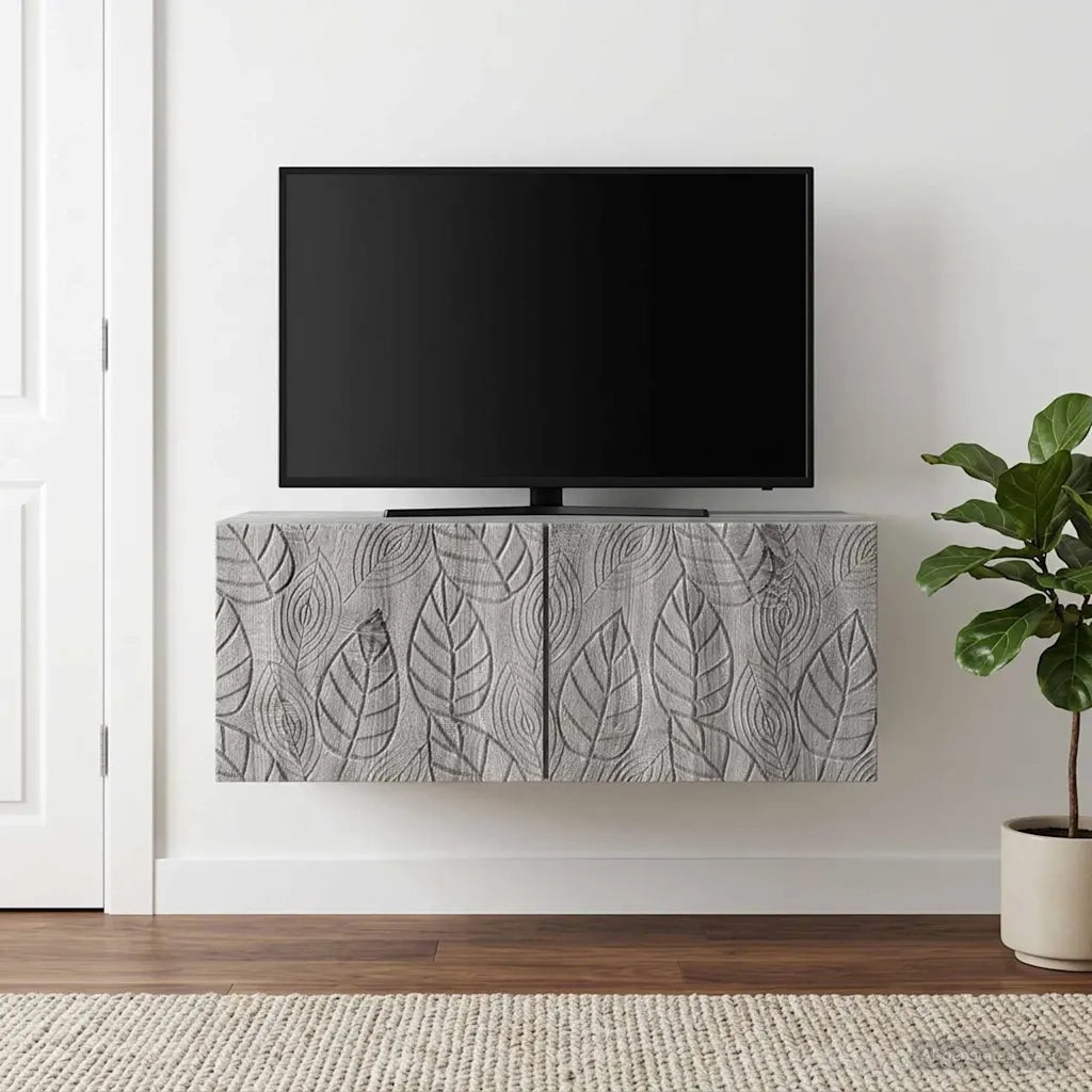 Mobile Porta TV da Muro 98 x 31 cm Sonoma grigio 898901