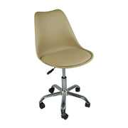 Sedia da ufficio girevole, sedia da scrivania tortora con rotelle mod. SALLY - SU03SAPM