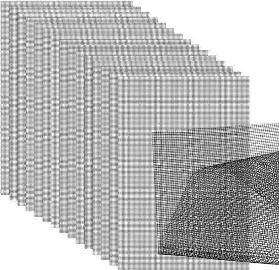 ONF3 - Piantagione Mesh Pad - 15 Pezzi - Riduce il Perdita di Terreno - Grigio - Adatto per Esterno - 30 x 20 cm
