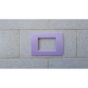 Trade Shop - Placca Placche Placchete Compatibili Living Light In Abs 3 4 7 Posti Colorate - Lilla -4 Fori     -