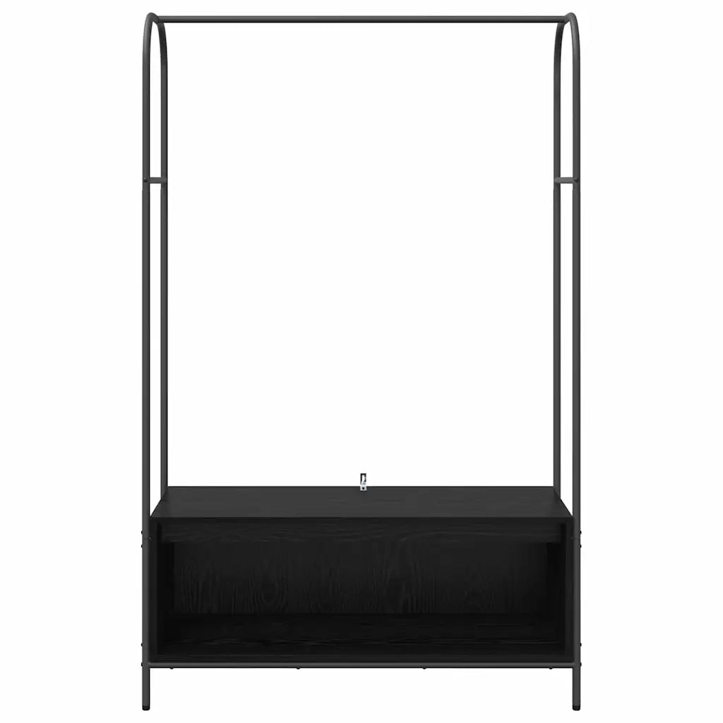 Stendibiancheria Nero 100 x 44 x 160 cm Legno multistrato 868451