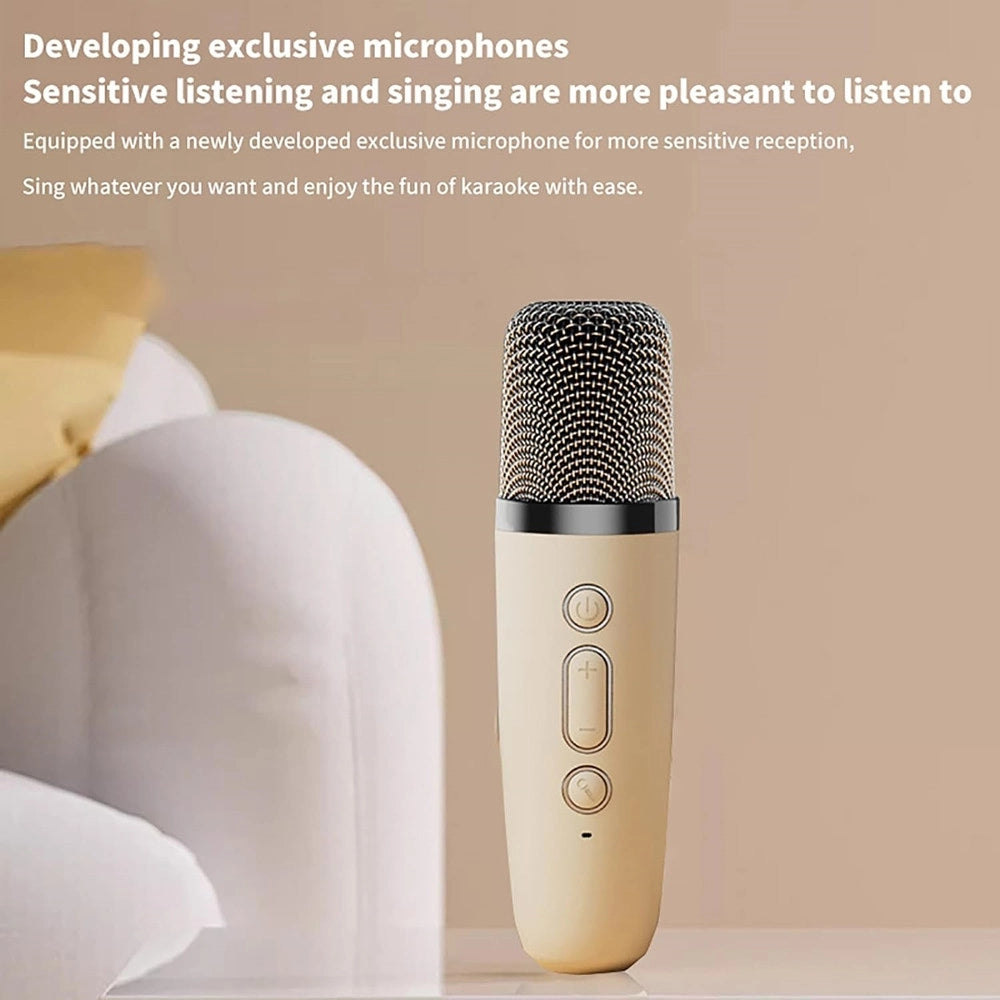 Trade Shop - Cassa Altoparlante Bluetooth Con Microfono Professionale Audio Piccola Per Casa Karaoke -