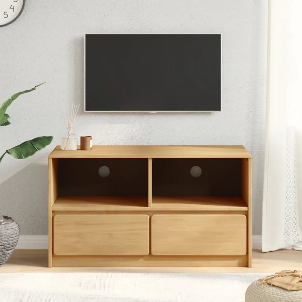 Mobile TV SAUDA Rovere 99x43x55 cm in Legno Massello di Pino 377597